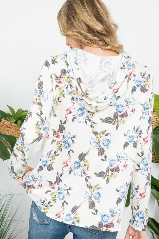 e Luna Allover Floral Sweatshirt