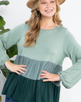 e Luna PLUS Color Block Tiered Swing Top