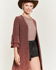 PLUS Jade by Jane Glitter Bell Sleeve Kimono Style Cardigan