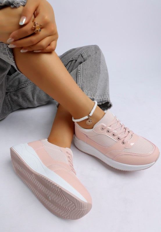 Subasa Chunky Mesh Lace Up Sneakers