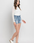 Vervet by Flying Monkey High Rise Denim Shorts