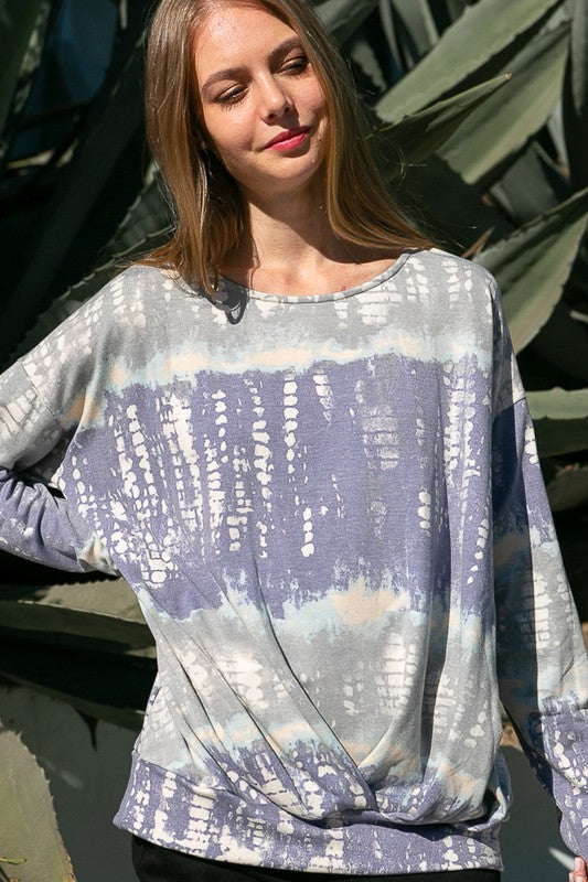 e Luna PLUS Bamboo Tie Dye Sweatshirt