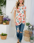 e Luna Floral Tunic Top