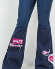 GJG Denim Sweet Heart Bell Bottom Jean- Inseam 32"