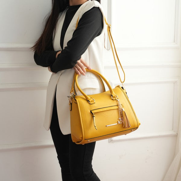 MKF Valeria Satchel with Keyring by Mia K