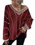 Striped Knit Sweater