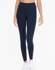 Mono B Tapered Band Essential Solid Highwaist Leggings