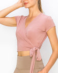 Fabina Bamboo Wrap Crop Cami Sleeve