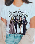 You Can't Sit With Us Ghoul Gang Halloween Unisex Short Sleeve Graphic Tee
