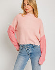 Le Lis Color Block Oversize Sweater