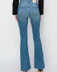 Artemis Vintage |Paisley High Rise Flare Jeans