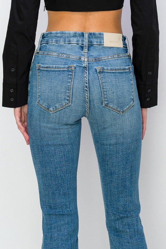 Artemis Vintage |Paisley High Rise Flare Jeans