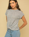 Gilli Short Sleeve Bottom Twist Top