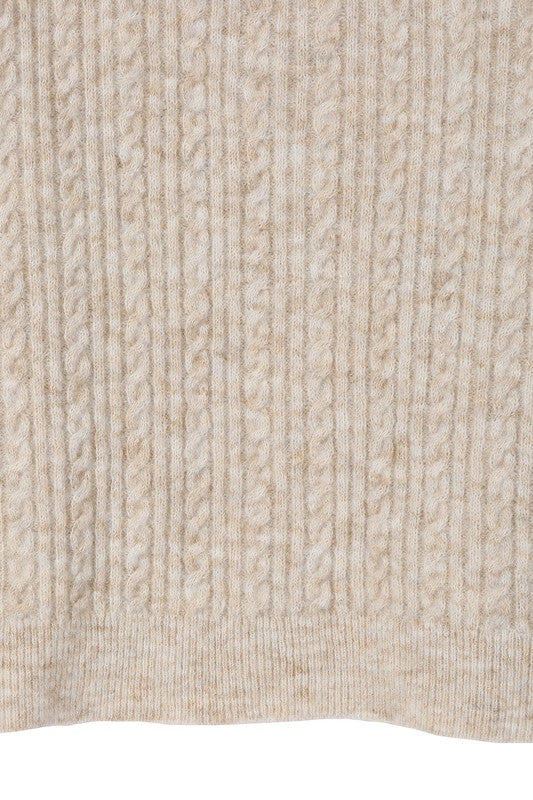 Lilous Oversize Cable Knit Sweater - Online Only