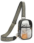 Easy Travels Clear Stadium Sling Crossbody Bag