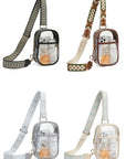 Easy Travels Clear Stadium Sling Crossbody Bag