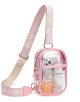 Easy Travels Clear Stadium Sling Crossbody Bag