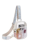 Easy Travels Clear Stadium Sling Crossbody Bag