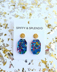 Lexi - Blue Sparkle Earrings