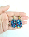 Lexi - Blue Sparkle Earrings