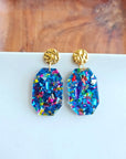 Lexi - Blue Sparkle Earrings