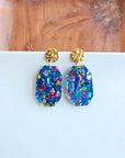 Lexi - Blue Sparkle Earrings