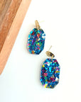 Lexi - Blue Sparkle Earrings