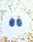 Lexi - Blue Sparkle Earrings