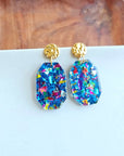 Lexi - Blue Sparkle Earrings