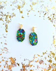 Lexi - Green Sparkle Earrings