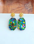 Lexi - Green Sparkle Earrings