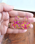 Addy - Pink Confetti Earrings