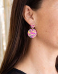 Addy - Pink Confetti Earrings