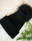 Pure Angora Genuine Fur Luxe Beanie