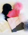 Pure Angora Genuine Fur Luxe Beanie