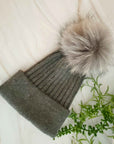 Pure Angora Genuine Fur Luxe Beanie