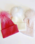 Pure Angora Genuine Fur Luxe Beanie