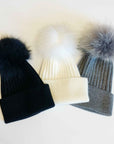 Pure Angora Genuine Fur Luxe Beanie