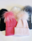 Pure Angora Genuine Fur Luxe Beanie