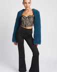 Faux Fur Bolero Jacket