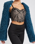 Faux Fur Bolero Jacket