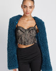 Faux Fur Bolero Jacket