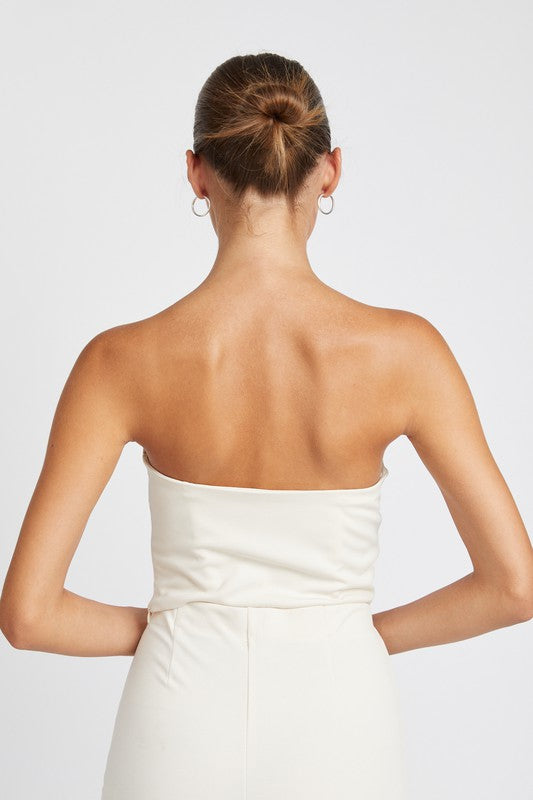 Emory Park | Rosette Bustier Top