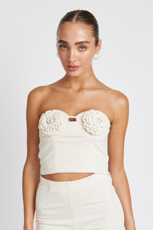 Emory Park | Rosette Bustier Top
