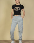 Side Pocket Drawstring Waist Sweatpants