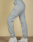 Side Pocket Drawstring Waist Sweatpants