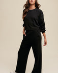 Listicle Knit Sweat Top and Pants Athleisure Lounge Sets