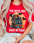 The Boys Are Back in Town Unisex Short Sleeve Graphic Halloween Tee