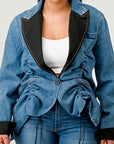 Athina Cute Denim Blazer