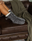 Julia Rose The Meredith - Cozy Fleece lined Pom Socks